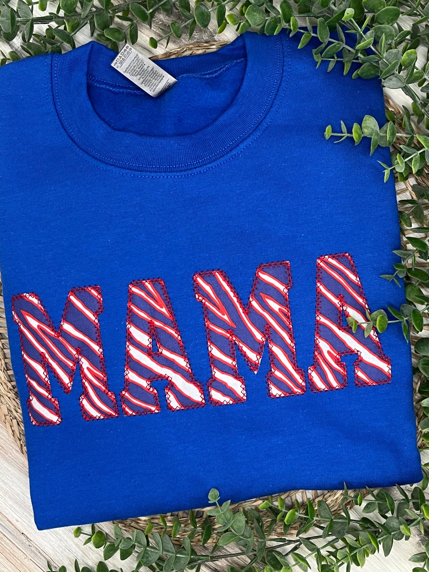Royal Blue Custom Appliqué Sweatshirt