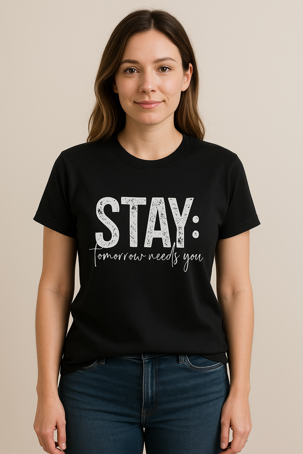 STAY: Tomorrow Needs You – Mental Health Awareness T-Shirt | Comfort Colors Unisex Tee