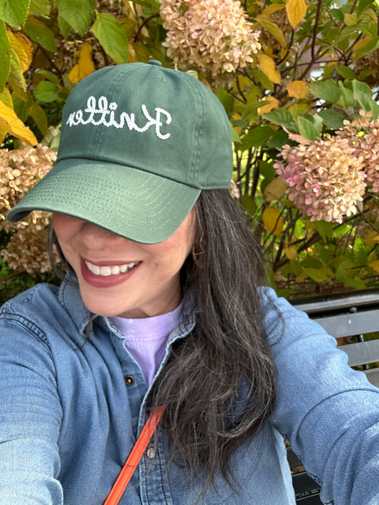 Knitter Embroidered Baseball Cap – Forest Green | Adjustable ‘47 Brand Hat