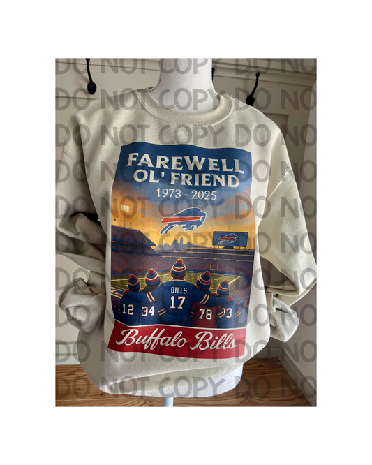 Farewell Ol’ Friend Stadium Tribute Sweatshirt – 1973–2025