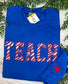 Royal Blue Custom Appliqué Sweatshirt