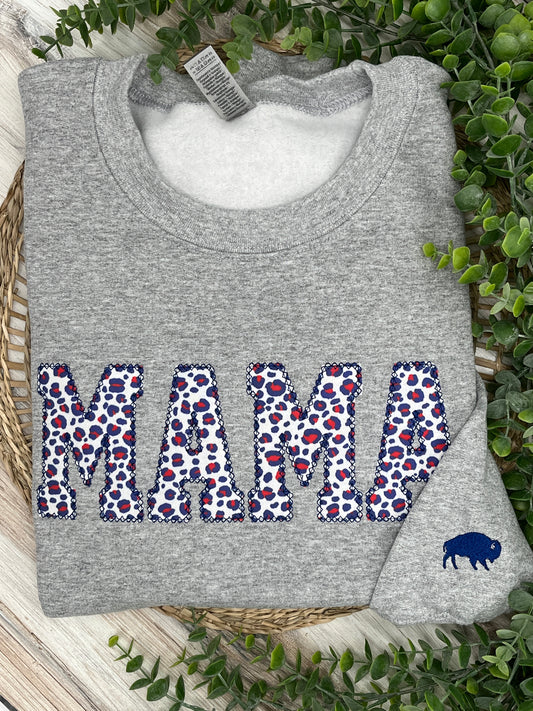 Mama Leopard Buffalo sweatshirt