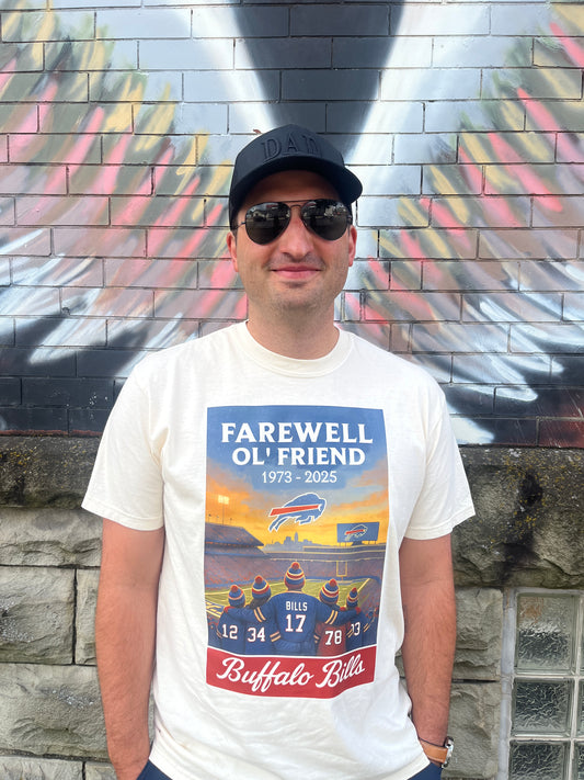 Farewell Ol’ Friend Stadium Tribute Tee – 1973–2025