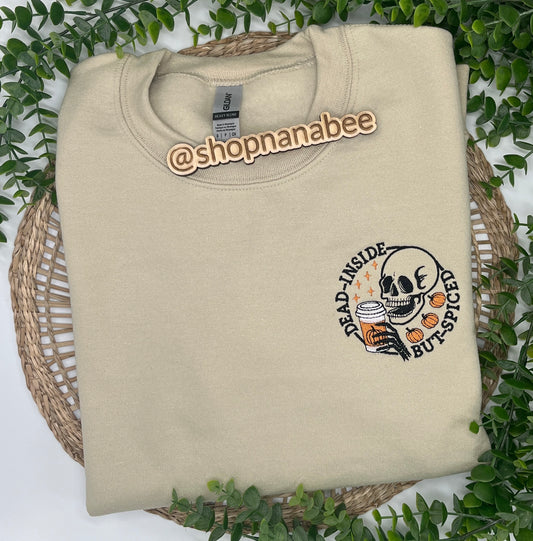 Spiced Pumpkin Skeleton Crewneck/Sweatshirt